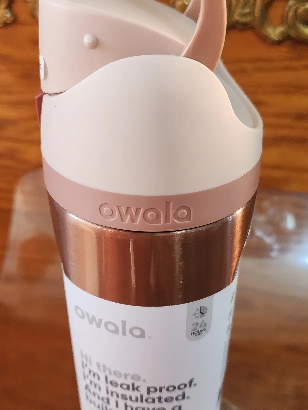 Authentic Owala Rose Gold FreeSip Spout Insulated Water Bottle